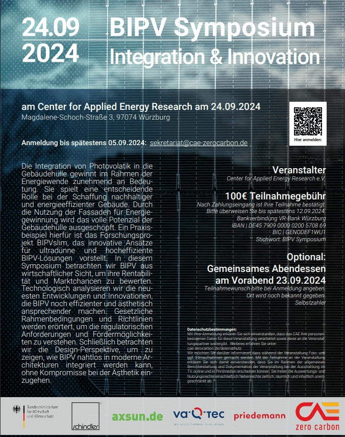 CAE BIPV Symposium - Integration & Innovation